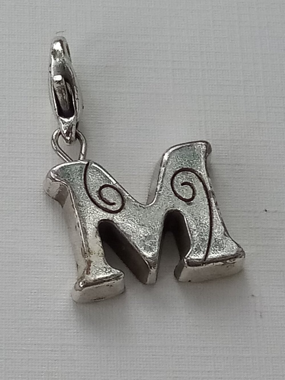 Brighton letter M clip charm